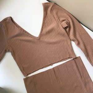 BEIGE CO-ORD DRESS